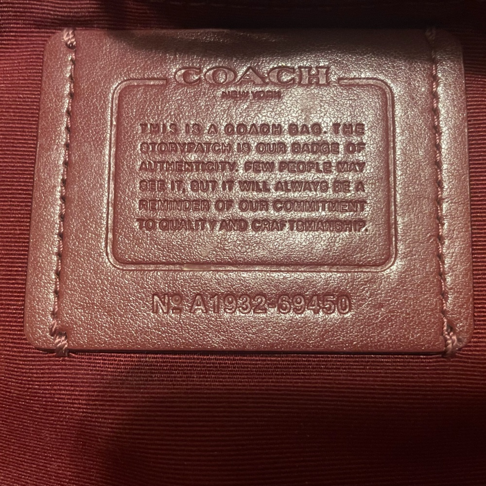Coach Refined Calf Leather Tote Brown Laptop Bag - Picture 9 of 16